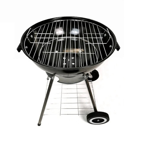 Flash Sale outdoor 14 16 18 22 inch  kettle grill metal trolley Portable charcoal camping bbq grill for 3-5