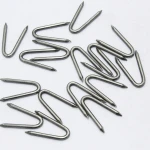 Flat Head Steel U-type Nail Ansi Standard Smooth Shank U Type Nail