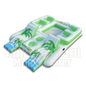 floating 6 person inflatable island raft for sale