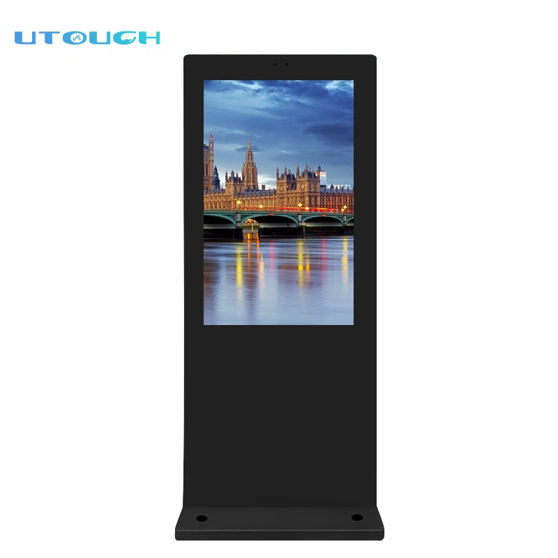 Floor stand WIFI touch screen kiosk outdoor advertising display lcd outdoor display lcd digital signage