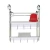 Import Flower Medical FC-17 Hospital treatment trolley hand nursing cart,stainless steel treatment trolley from China