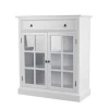 FN-6866 white living room Space saver furniture wood cabinet