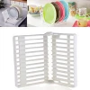 Foldable Dish Drip Rack Plate Organizer Cup Drainer Kitchen Flatware Drying Holder Shelf Kitchen Storage