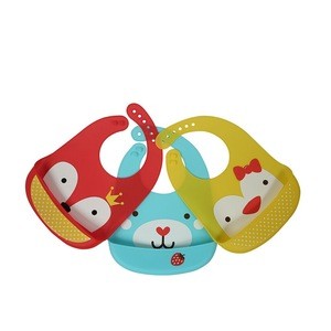 Food Grade Soft Silicone Bib Easily Wipes Clean CPC and FDA Passed Waterproof Silicone Baby Bib