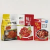 food material certificates approved 1kg flat bottom aluminum foil packaging kimchi pickles vegetable zipper bag