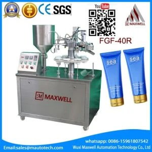 Food tube filling and sealing machine small size soft plastic tube sealer machine for cosmetic cream for soft tube package