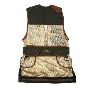 Forest Green &amp; Brown Target Clay Shooting Hunting Vest