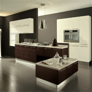 Foshan kitchen modular units cabinet set with compact kitchen accessory for sale
