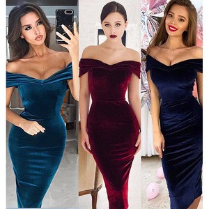 Free Shipping In stock strapless one shoulder fashion clothes wear women dress summer lady casual dress