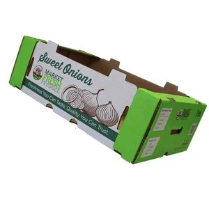 Fresh Scallions packing box bulk Scallions corrugated box display corrugated box for bulk Scallions