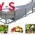 Import FRUIT GAS BATH type cleaning machine, continuous root vegetables cleaning machine, a full set of vegetable processing equipment from China