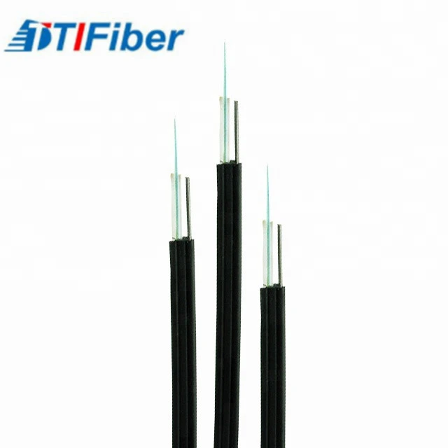 FTTH Drop Cable Singldemode FRP/KFRP/Steel Strength Member Fiber Optic Cable