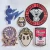 Import 100% Full Embroidery Patch Various Shapes Red Iron On Patch Custom Embroidered Patches from China