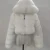 Import Fur Coat Short Zipper Hooded Faux Fur Coat Imitation Fox Long Sleeved Stitching Women Jacket Female Coat from China