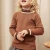 Import Girls&#039;s Lovely Lotus Turtleneck Spliced Color Retro Pullover Sweater from China