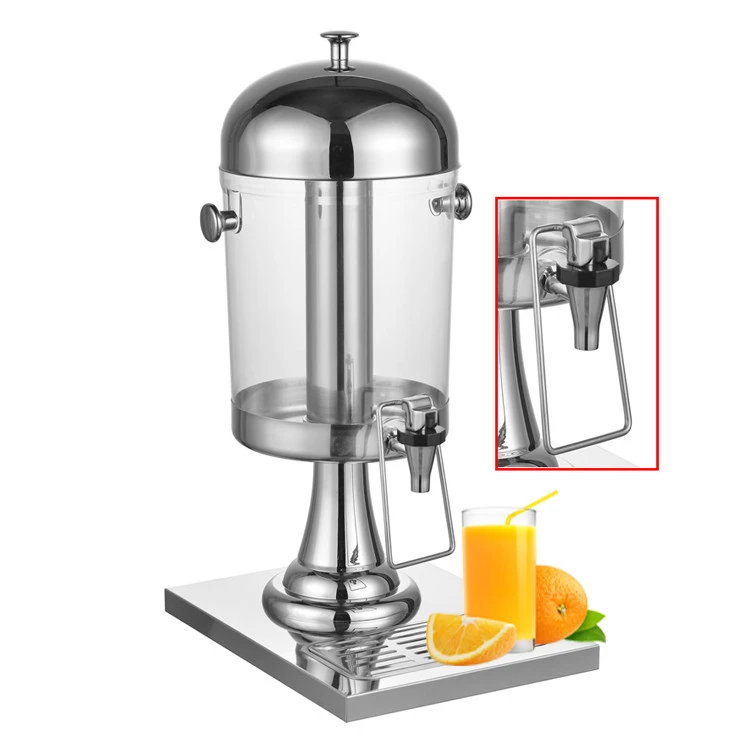 Gold color Buffet Simple Style Plastic Catering Soda Beverage 3 Tank Juice Drinking Dispenser