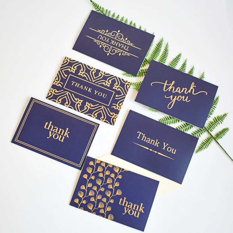 gold foil stemp 2019 luxury birthday thank you Christmas greeting card