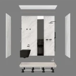 Good price prefab house SMC color steel wall panel with bathroom and kitchen