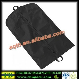 Green color non woven garment bags with printing