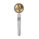 GUIDA 719015 Amazon Hot Sale High Quality One-button Water Stop High Pressure ABS Colorful Round Rainfall Shower Heads