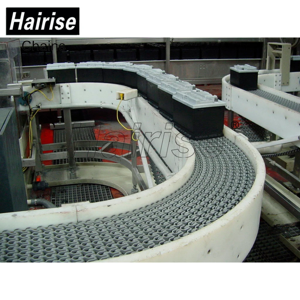 Hairise 20% cost saving plastic miniature conveyor chain system maintenance