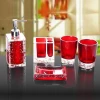 Hand made bath accessories resin bathroom accessories set for decoration