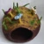 Import Hand made Petal Tailed Cat Cave Warm and Cozy Pet Bed Eco-friendly New Zealand Wool Felted by Skilled Women Artisan from Nepal from Nepal