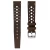 Import Handcrafted vintage oil wax genuine leather watch band strap for UK custom engraved stamp private LOGO mens leather watch bands from China