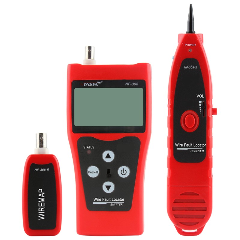 Handheld LCD Cable Tester 98% Accuracy Length Measure Equipment Tool NF-308