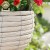 Import Handmade white hanging flower pots with plastic liners for garden to sale from China