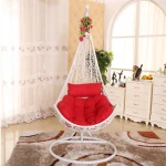 Hanging Swing Chair Rattan Balcony Garden Swing Outdoor Furniture Maple Leaf Garden