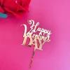 Happy Valentine&#x27;s Day English simple anniversary love you acrylic cake decoration topper
