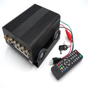 HDD 4ch MDVR Player H.264 Free CMS for Vehicle School Bus Taxi Truck