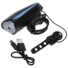 Head Light Waterproof Bicycle Lamp 120 Db Loud Horn Alarm Bell Warning Rechargeable Led Bike Front Light