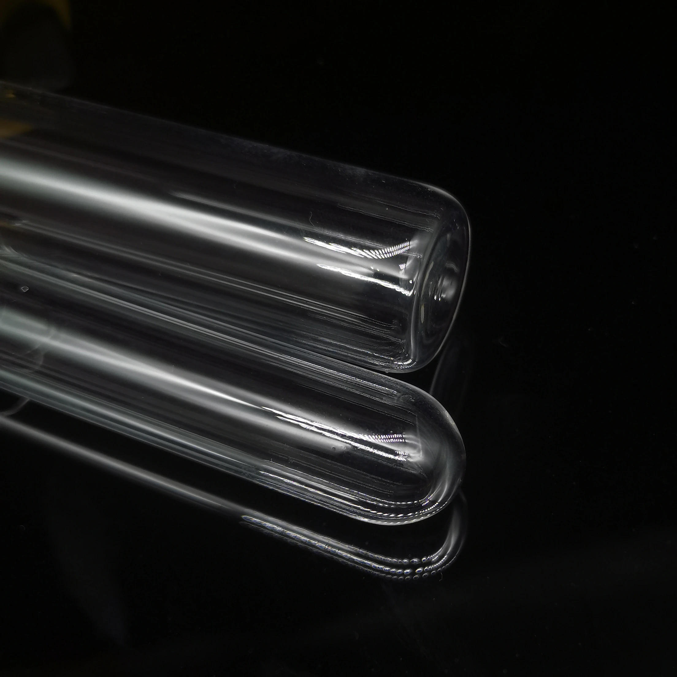 heat resistant quartz tube both ends open glass cylinder