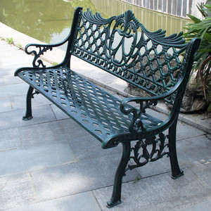 Heavy Duty All Weather Rust Free Cast Iron Outdoor Garden Bench