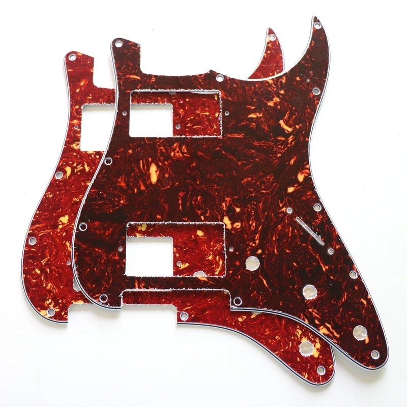 HH pickup route Strat Guitar Pickguards in tortoise and multi colors