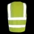 Hi vis security reflective green yellow zipper en471 vest with custom logo pockets for roadway work safety