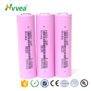 High capacity rechargeable 2600mAh icr 18650 3.7V li- ion battery for camera
