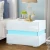 Import High Gloss Front 2 Drawers Nightstand cabinet with LED Lights for bedroom White from China