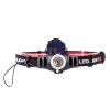 High Power Zoomable Aluminum Headlamp with Power Indicator 4 Modes USB Rechargeable LED Headlamp