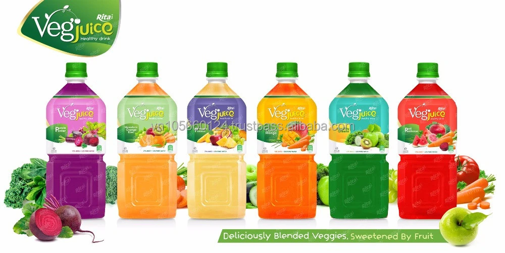 High Quality 1000ml Pet Bottle New Taste From Vegetable With Carot Mango fruit juice