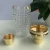 Import High quality 350ml Bar Sherlock glass hand shaker rattan pattern boston cocktail shaker with the brass 304 ss cap from China