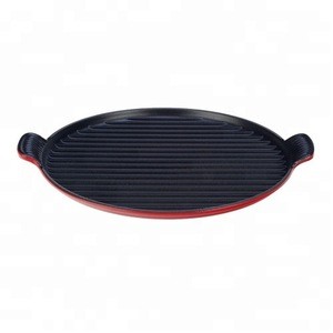 High quality aluminium die casting double grill pan