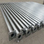 High quality best price 12m street light pole garden lamp pole with arm