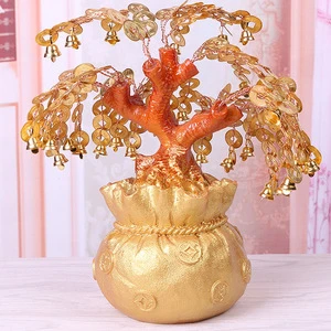 High quality Big  Chinese lucky feng shui  Crystal  stone handmade craft for home decor