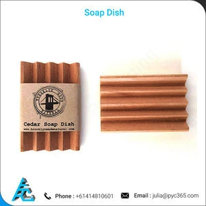 High Quality Cedar Wood Made Soap Dish for Wholesale