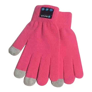 High quality custom logo soft acrylic fibers warm touch screen glove protect hands gloves