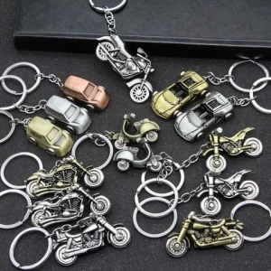 High quality llaveros de carros promotional gift custom logo 3D Metal sports car motorcycle metal keychain