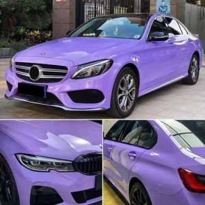 High quality matte metal car protective film Car color changing film Crystal film Crystal purple